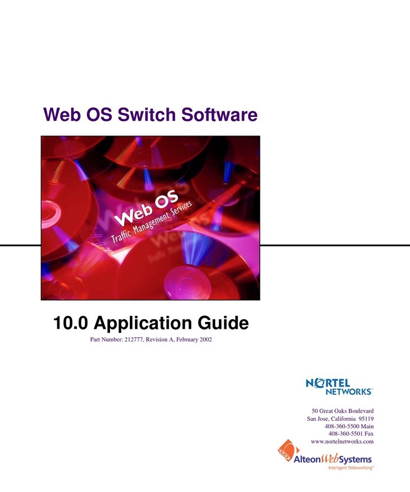 Nortel Web OS Switch Software Guide de l'utilisateur