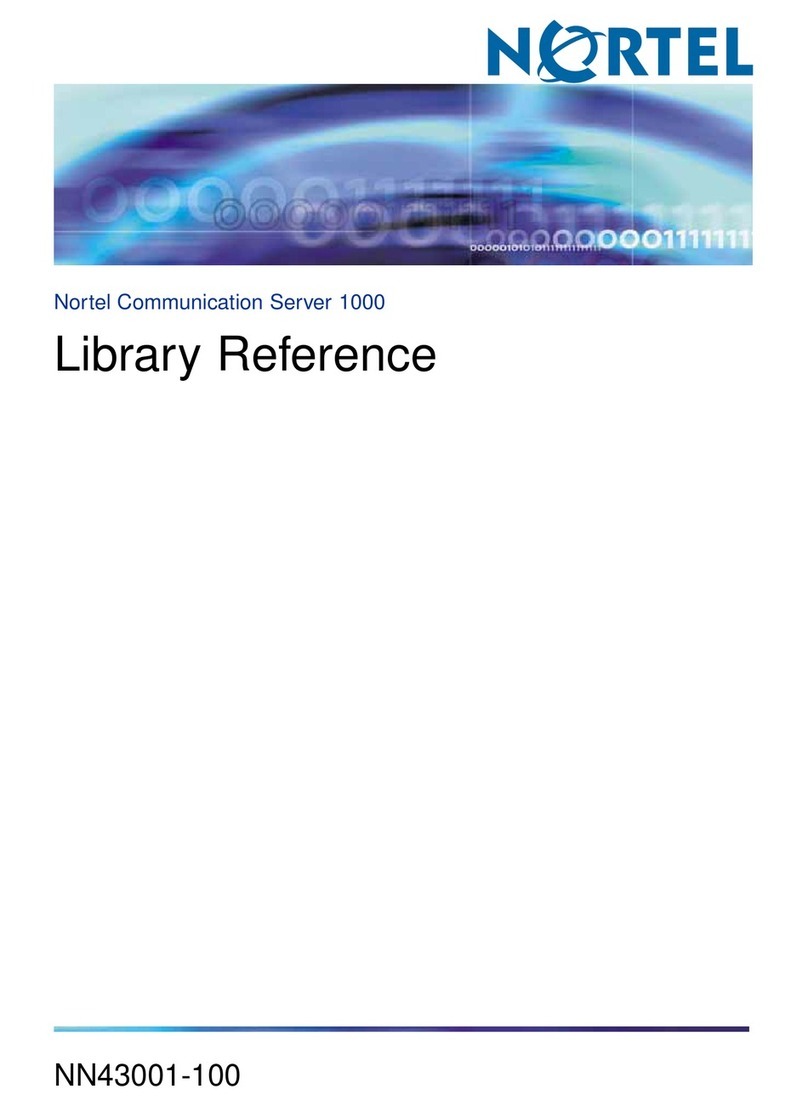 Nortel 1000 Con?guration guide Manuel utilisateur Nortel 1000 Con?guration guide Manuel utilisateur