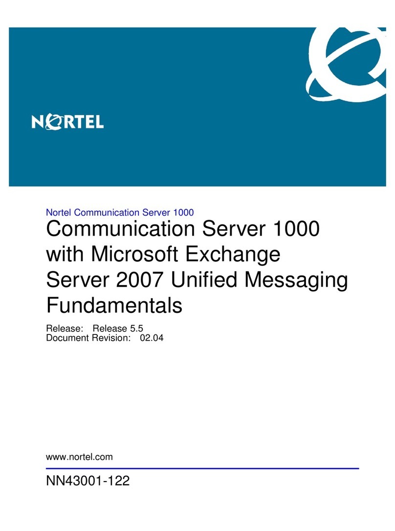 Nortel 1000 Con?guration guide Manuel utilisateur