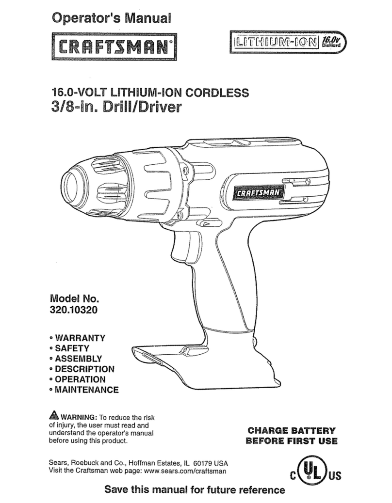 Craftsman 320.10320 Manuel utilisateur