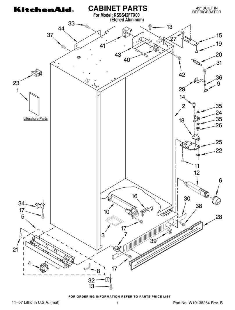 KitchenAid KSSS42FTX00 Manuel utilisateur