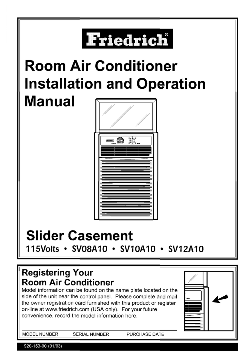 Friedrich SV08A10 Manuel utilisateur