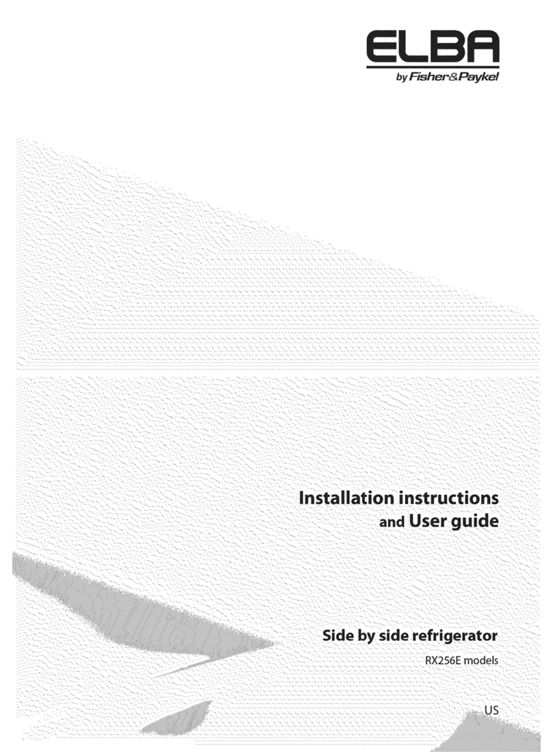 Elba ELBA RX256E Instructions de montage