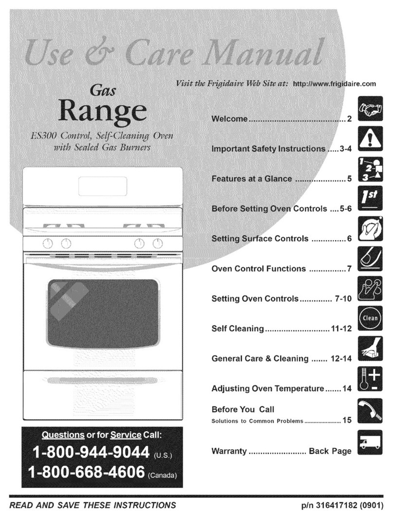 Frigidaire FGF368GQJ Manuel utilisateur