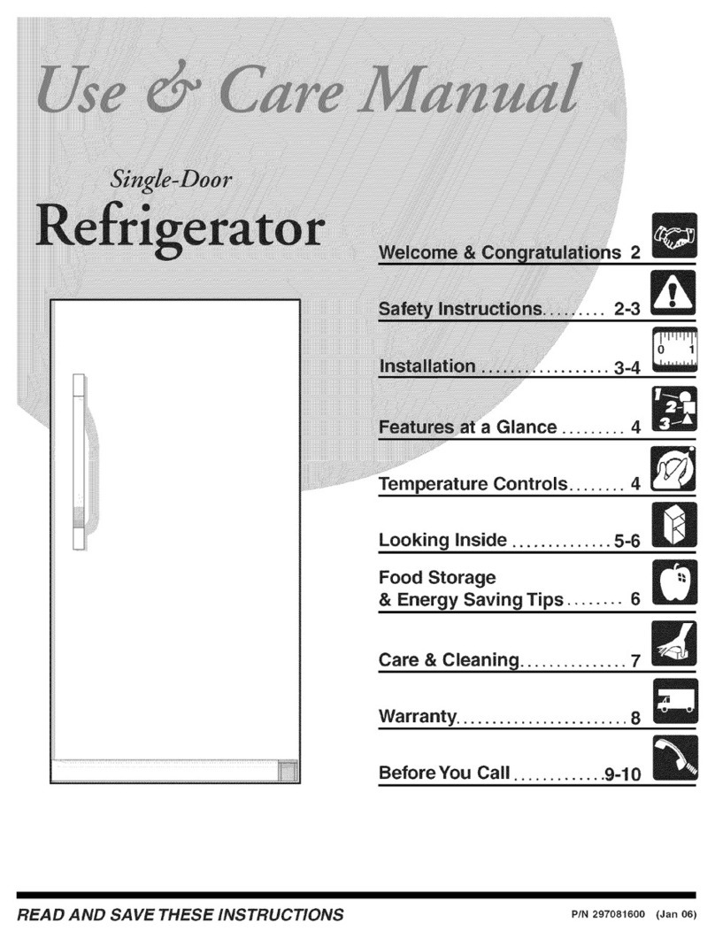 Frigidaire PLRU1778ES4 Manuel utilisateur