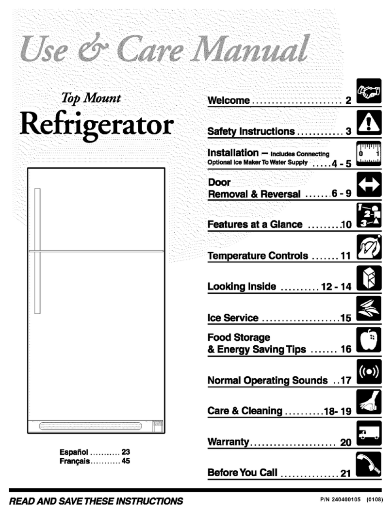 Frigidaire FRT17IG5AT1 Manuel utilisateur