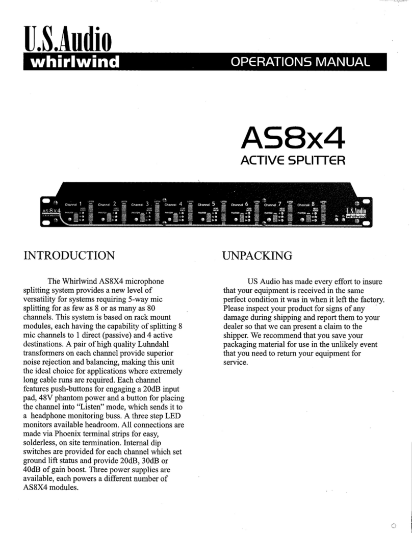 Whirlwind AS8X4 Manuel utilisateur