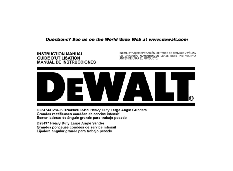 DeWalt D28474 Manuel utilisateur