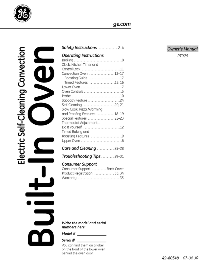 GE Appliances PT925 Manuel utilisateur