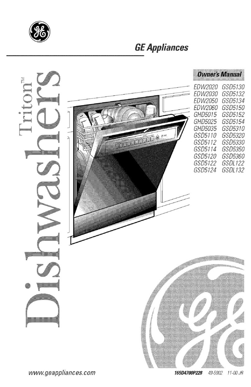GE Triton EDW2020 Manuel utilisateur