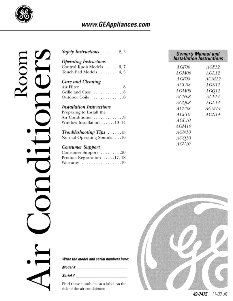 GE AGM10 Mode d'emploi