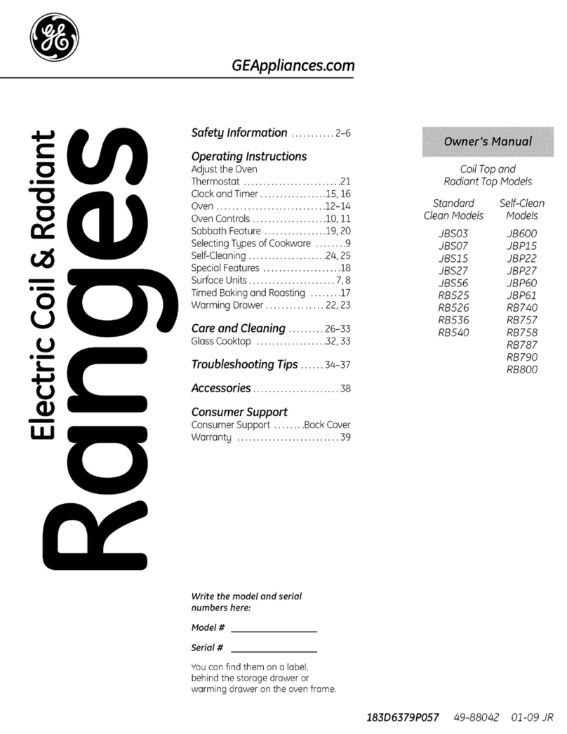 GE JBS03 Manuel utilisateur