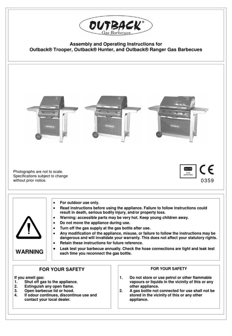 Outback OUTBACK TROOPER 359 Assembly and Manuel utilisateur