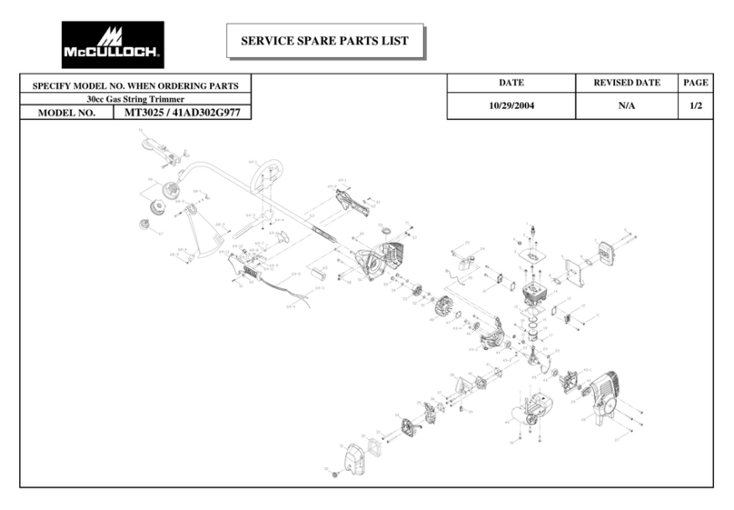 McCulloch MT3025 Mode d’emploi