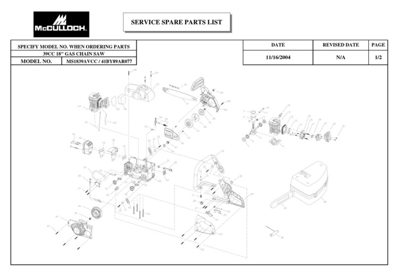 McCulloch MS1839AVCC Mode d’emploi