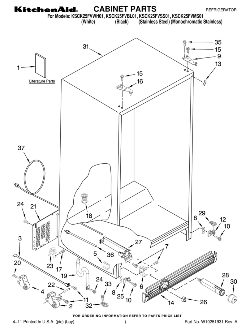 KitchenAid KSCK25FVBL01 Manuel utilisateur