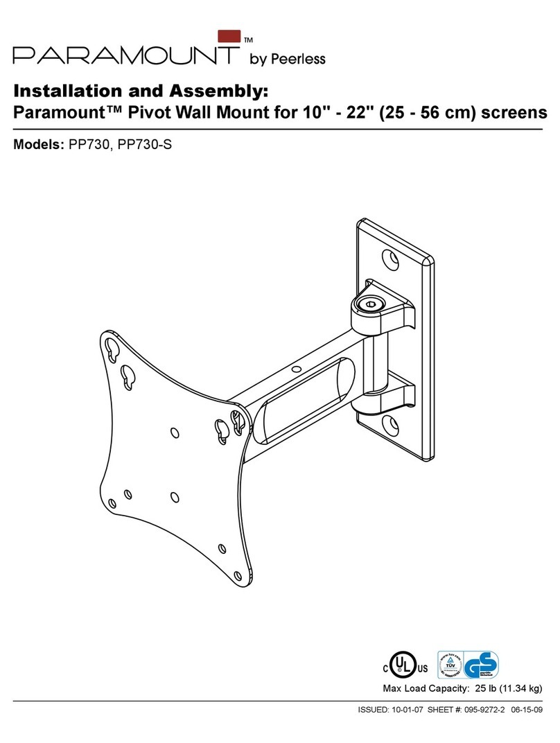PEERLESS Paramount PP730  and assembly Mode d’emploi