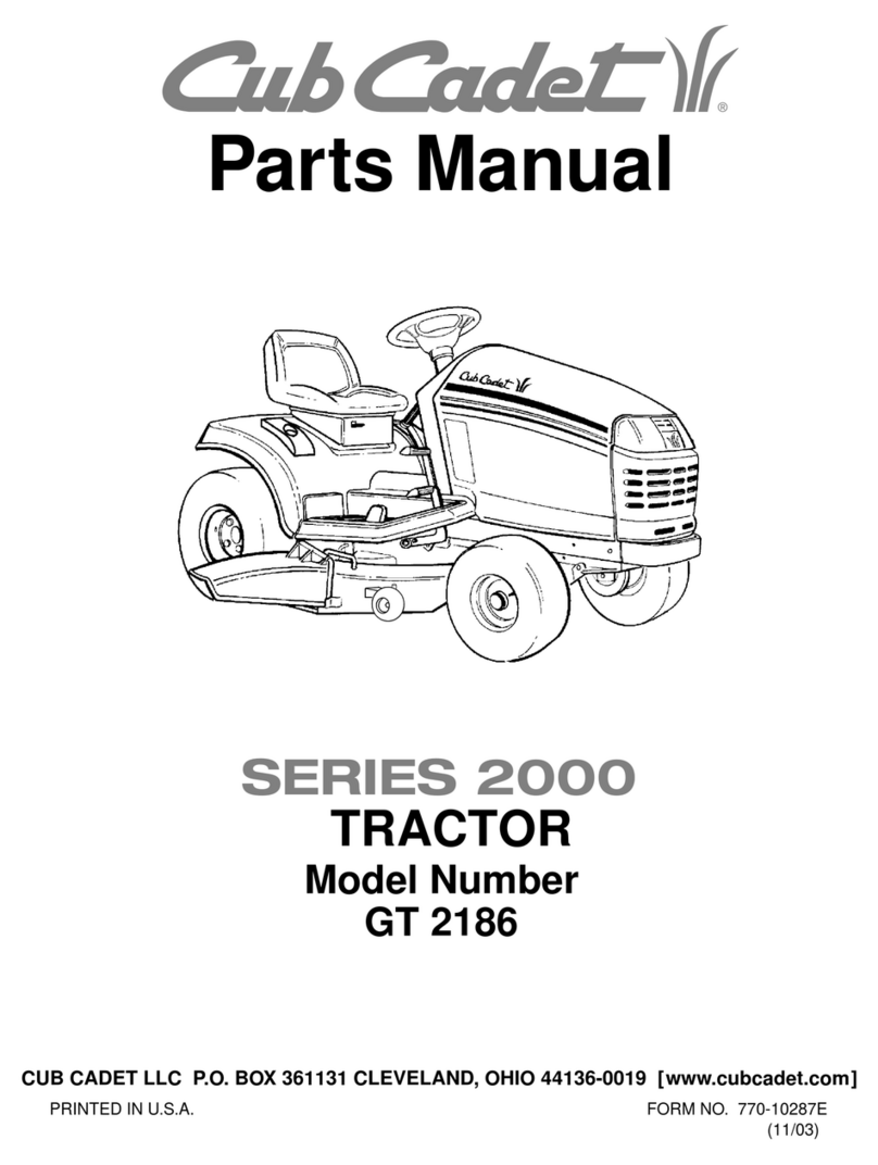 Cub Cadet GT 2186 Manuel utilisateur