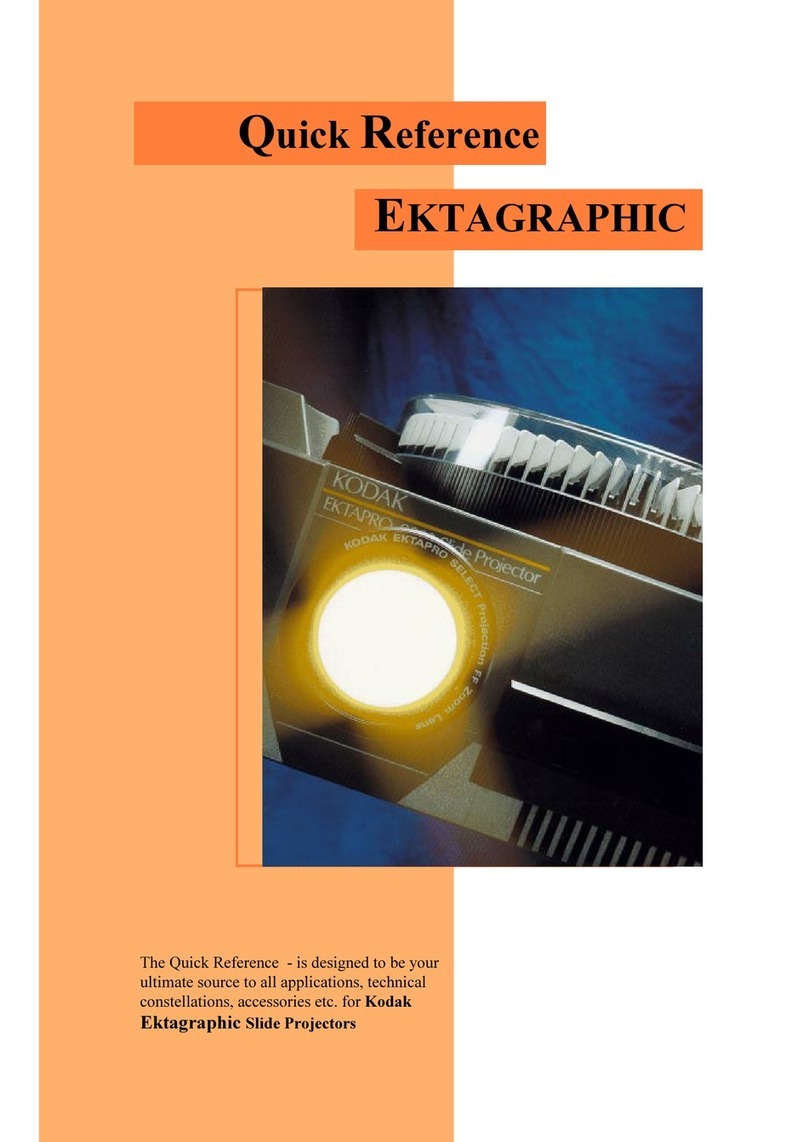 Kodak EKTAGRAPHIC Manuel utilisateur Kodak EKTAGRAPHIC Manuel utilisateur