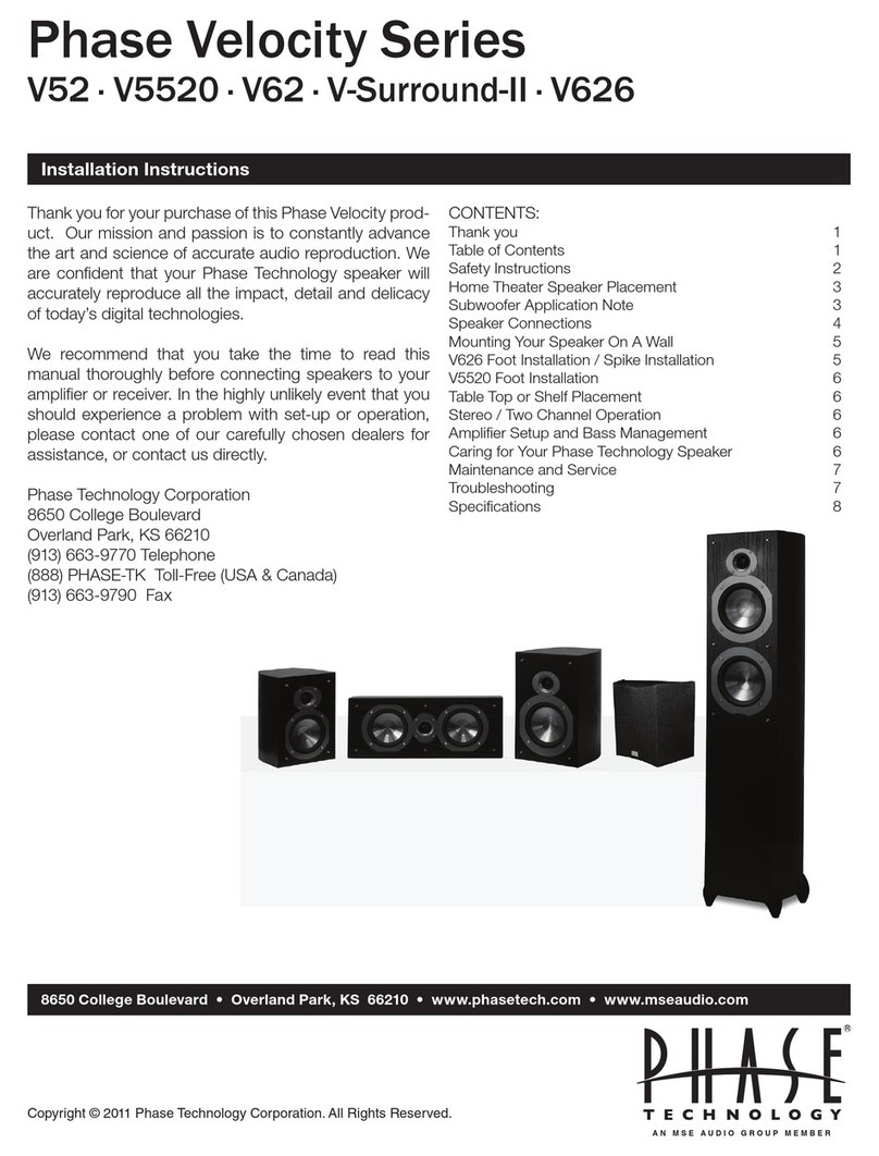 Phase Technologies V-SURROUND-II Manuel utilisateur