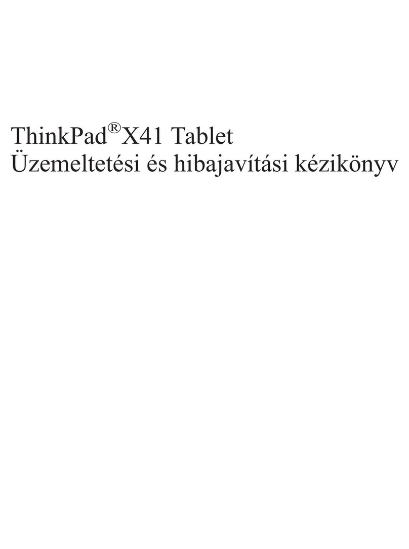 Lenovo 1866 - ThinkPad X41 Tablet Manuel utilisateur