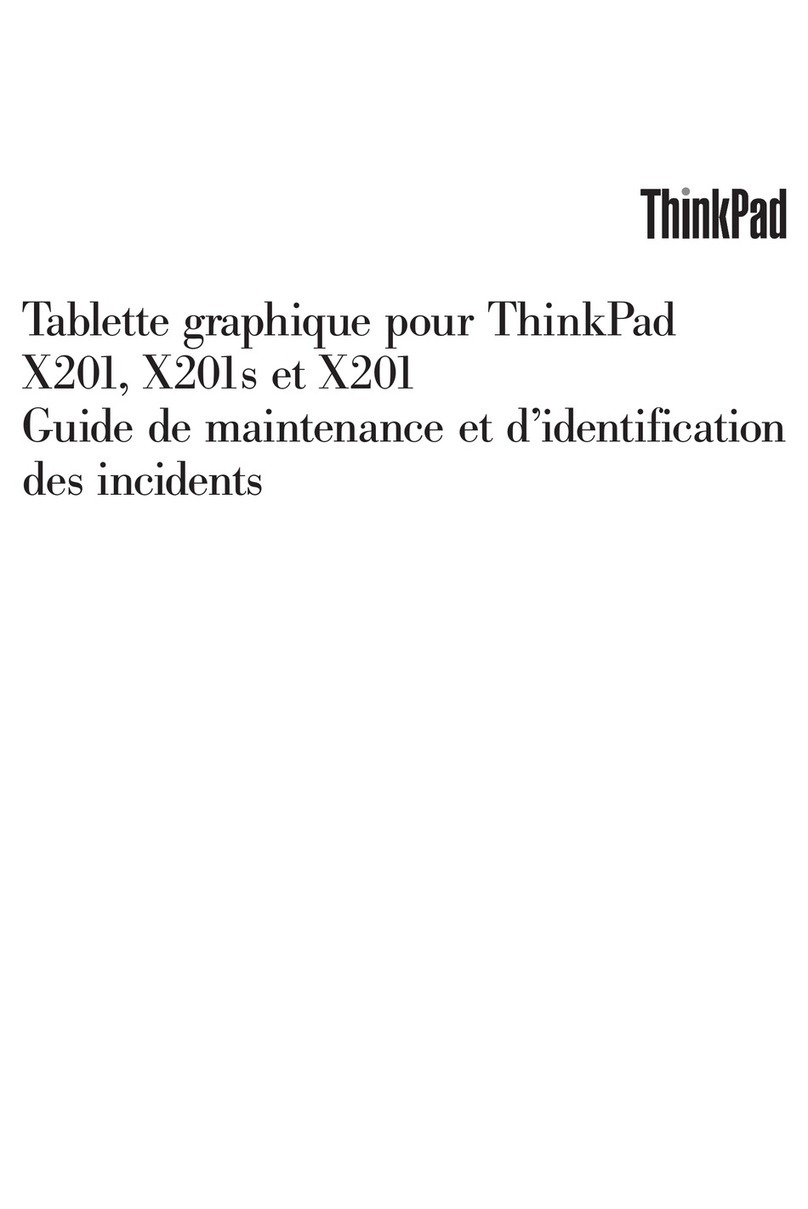 Lenovo ThinkPad X201 Tablet Guide de démarrage rapide