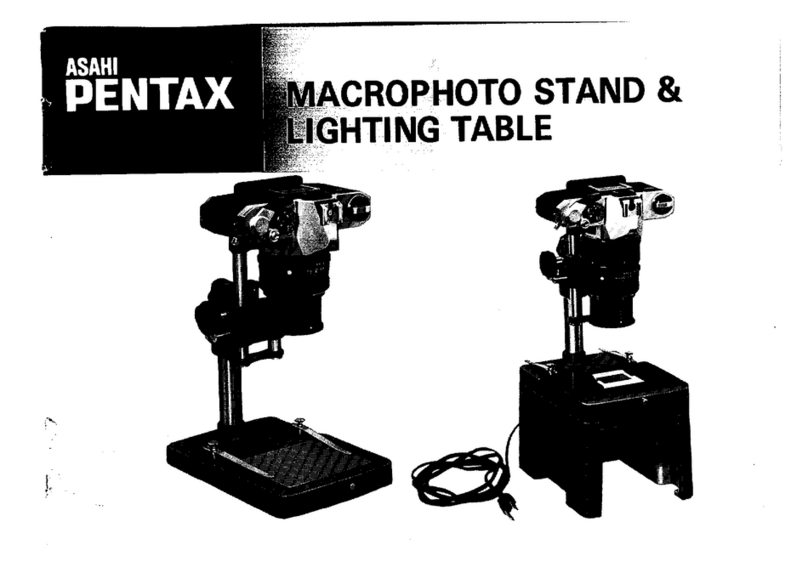 Pentax Macrophoto Stand & Lighting Table Manuel utilisateur