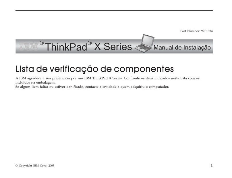Lenovo THINKPAD X31 Mode d’emploi