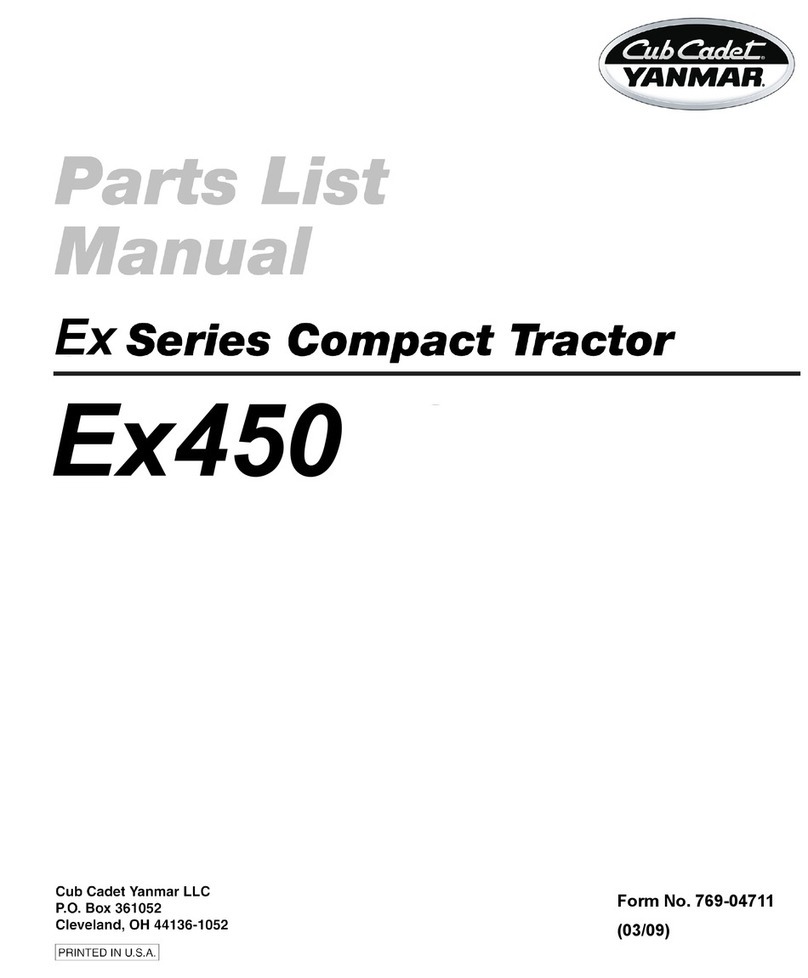 Cub Cadet Yanmar Ex450 Fiche technique