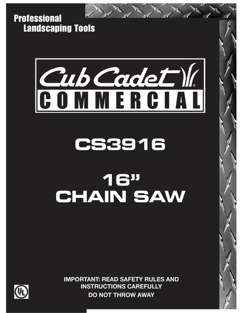 Cub Cadet CS3916 Manuel d'installation et d'exploitation