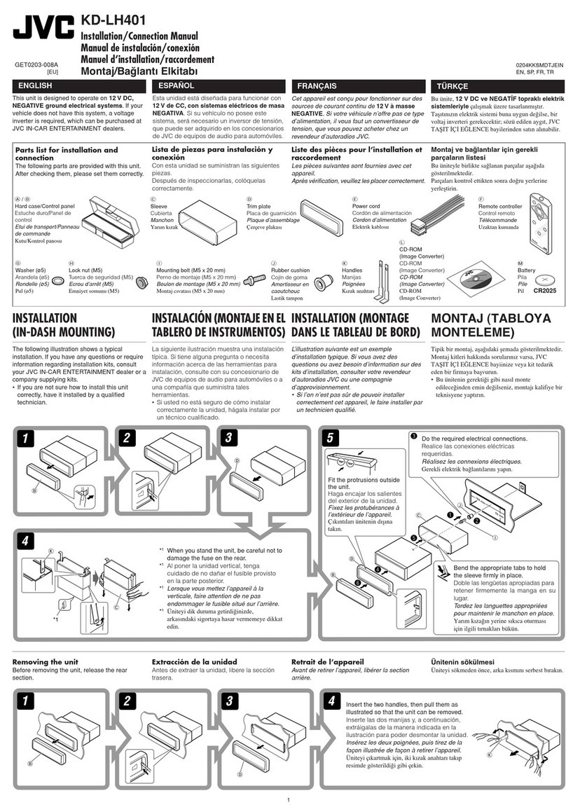 JVC KD-Lh401 Mode d’emploi