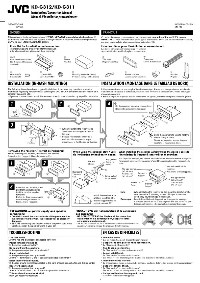 JVC KD-G311 Mode d’emploi