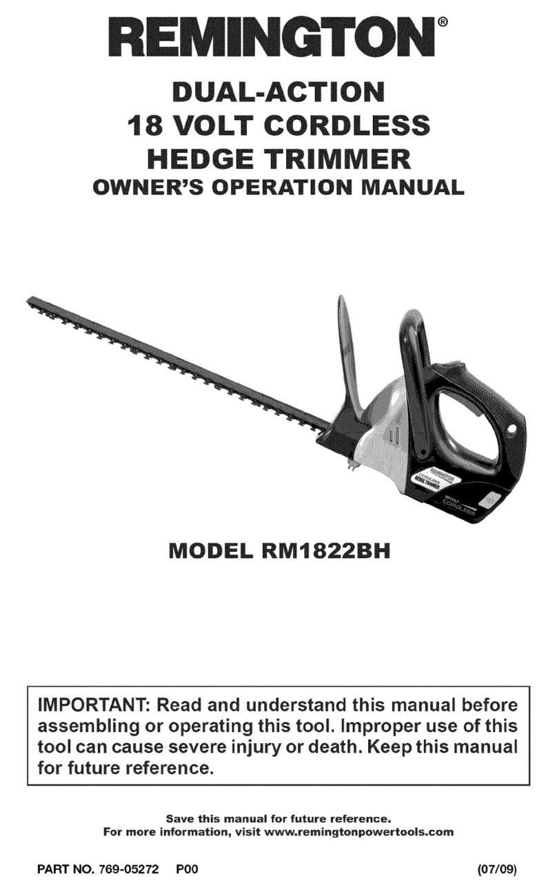 Remington RM1822BH Instructions d'utilisation