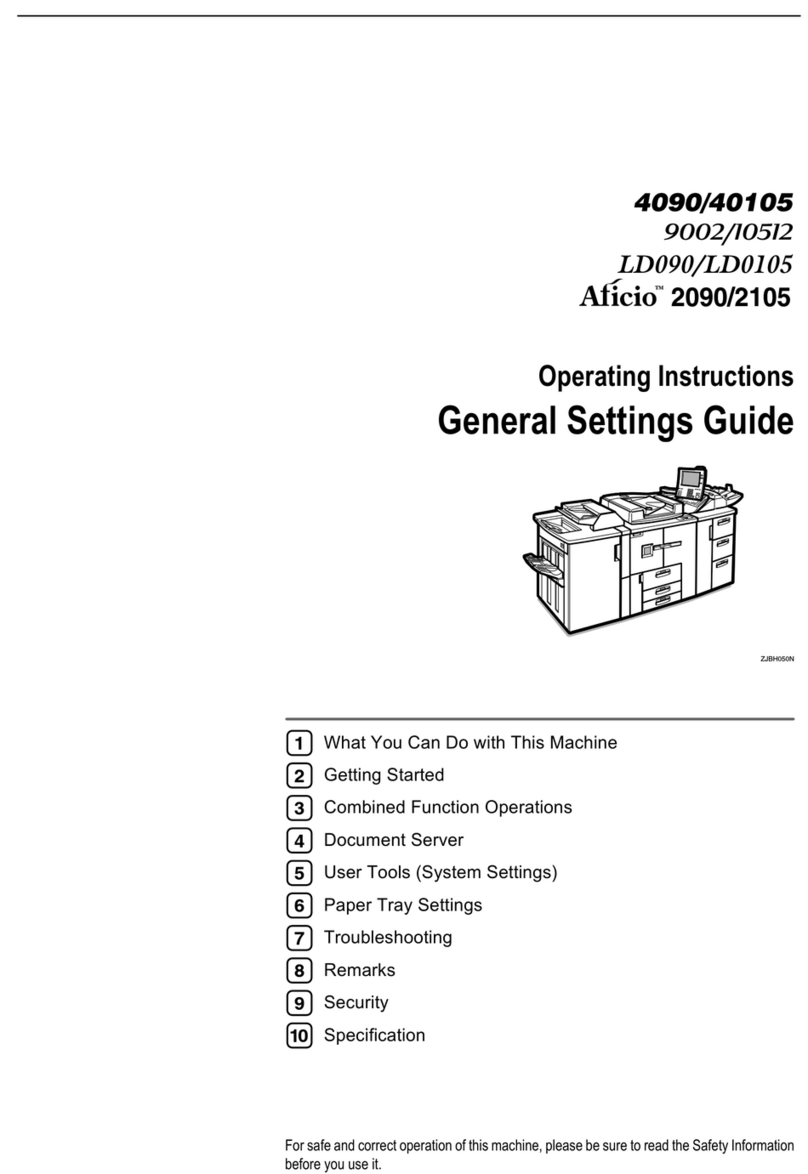 Savin 4090 Manuel technique