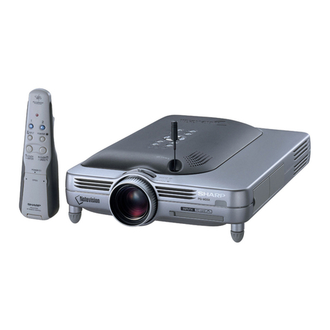 Sharp Notevision PG-M25X Instructions de montage