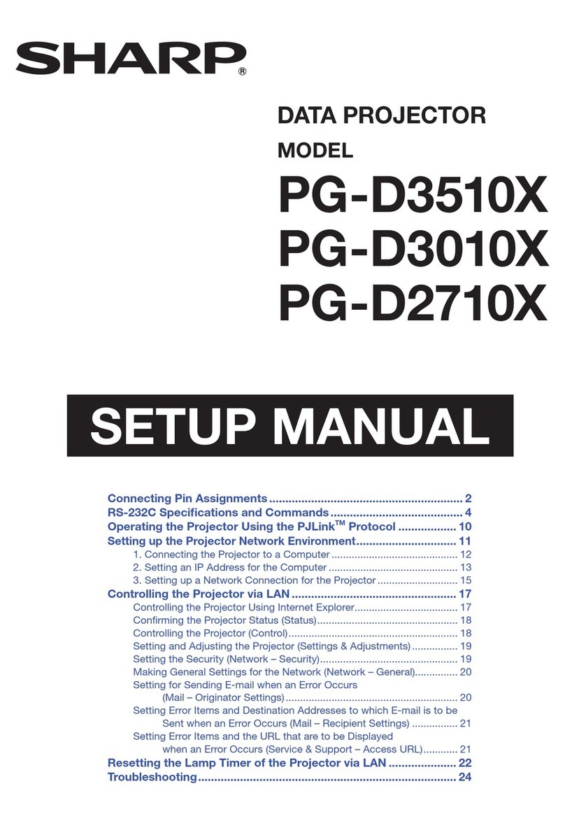 Sharp PG-D2710X Guide de l'utilisateur