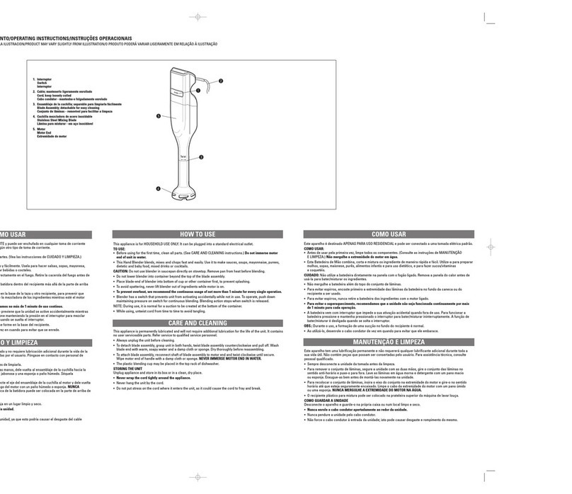 Windmere HB50 Instructions d'installation
