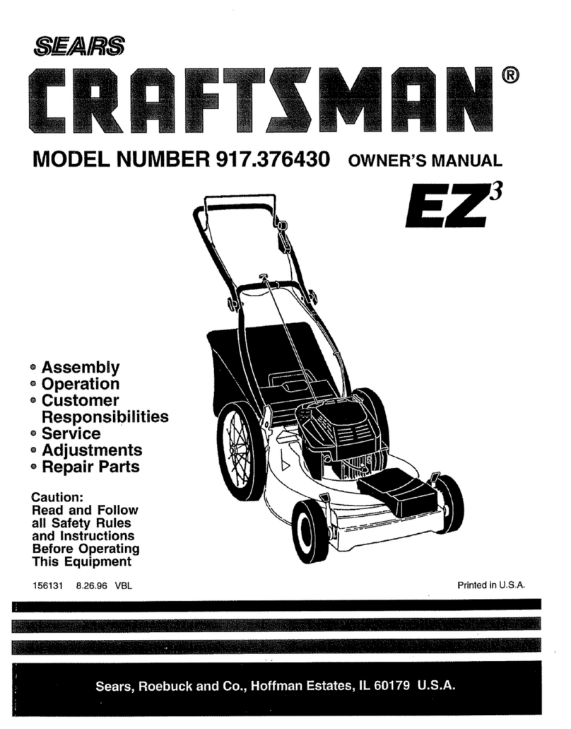 Craftsman 917.376430 Manuel utilisateur