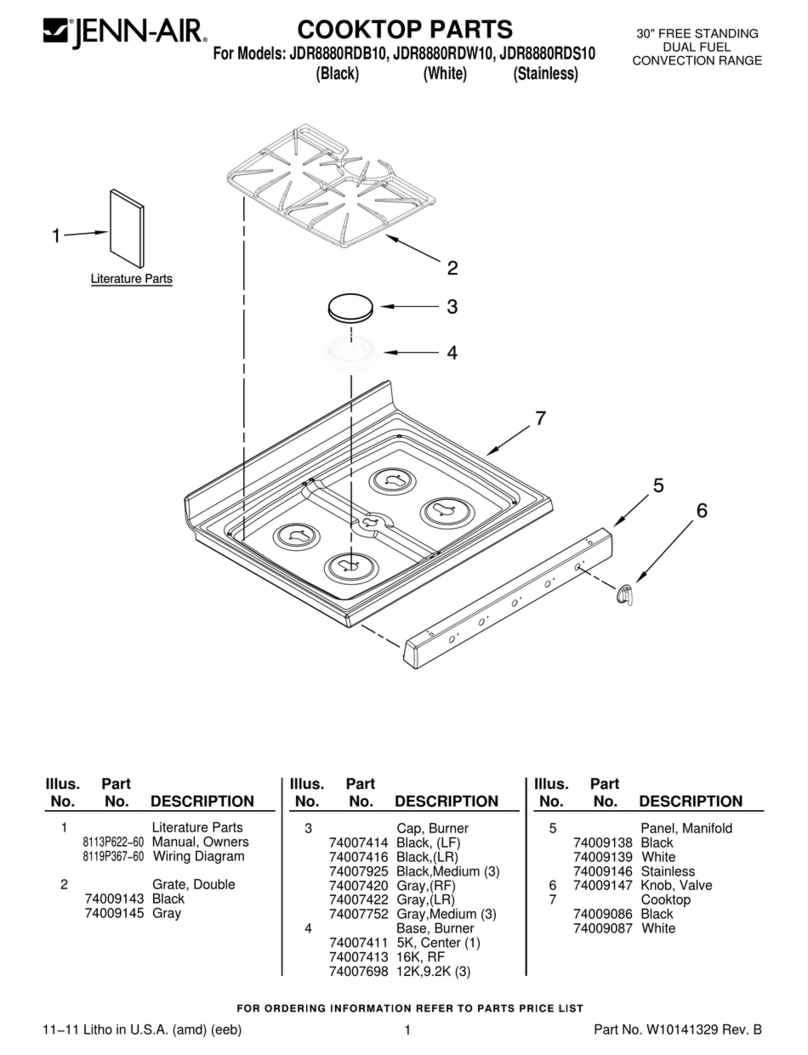 Jenn-Air JDR8880RDB10 Manuel utilisateur