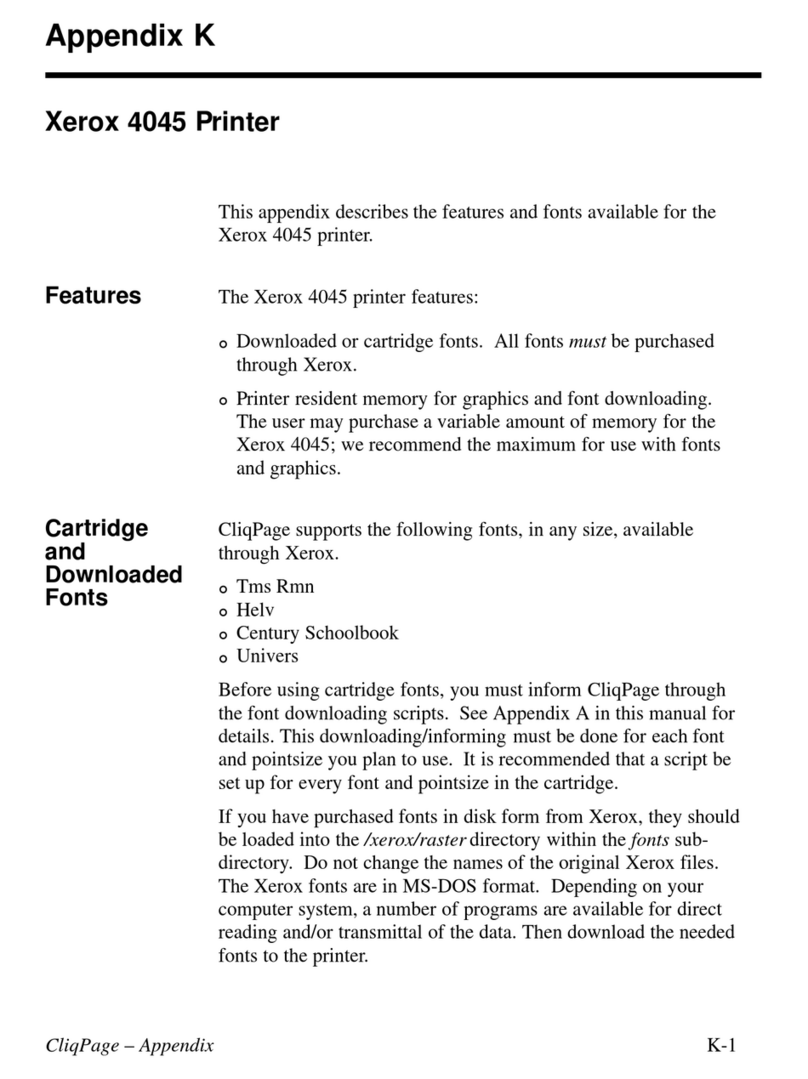 Xerox 4045 Document technique