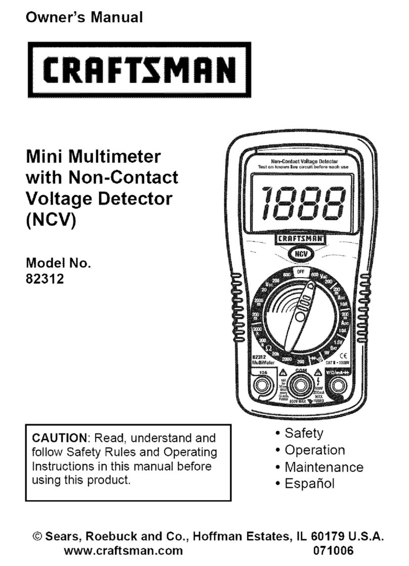 Craftsman 82312 Manuel utilisateur Craftsman 82312 Manuel utilisateur