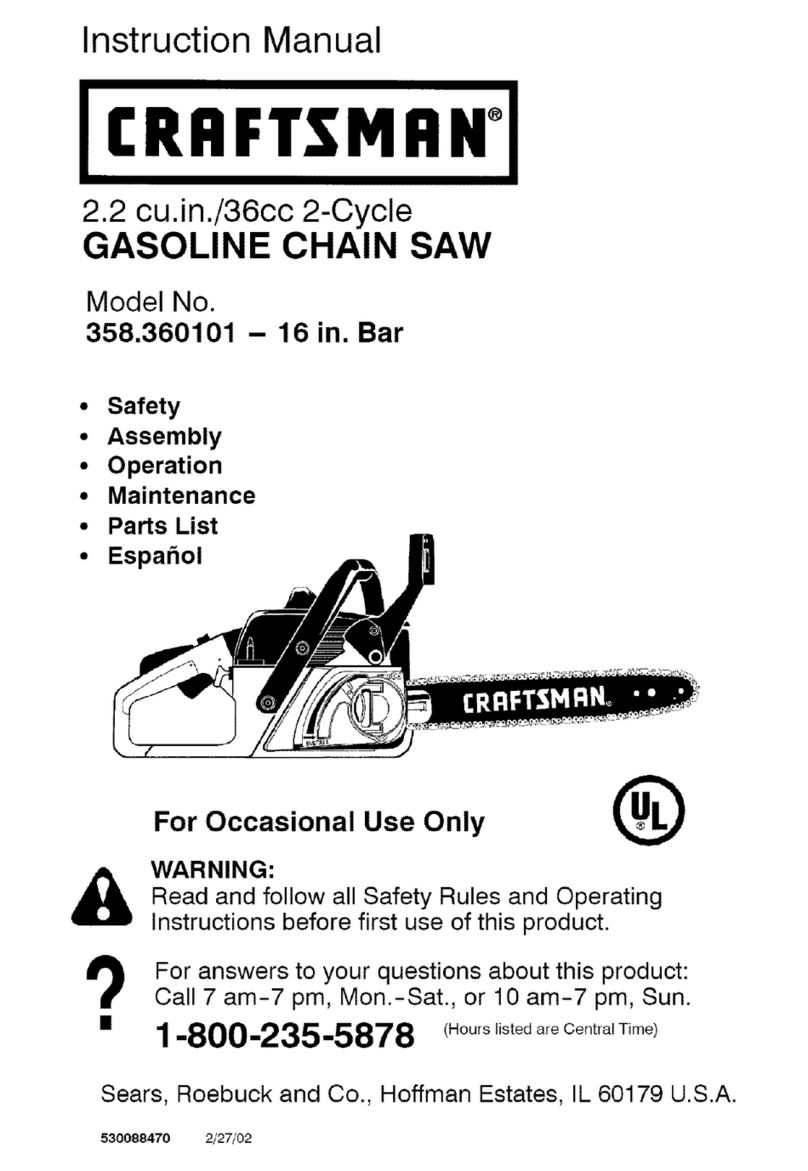 Craftsman 358.360101 Manuel utilisateur