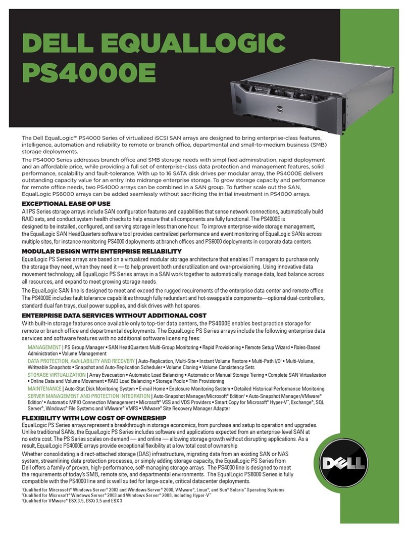 Dell PS4000E Manuel utilisateur