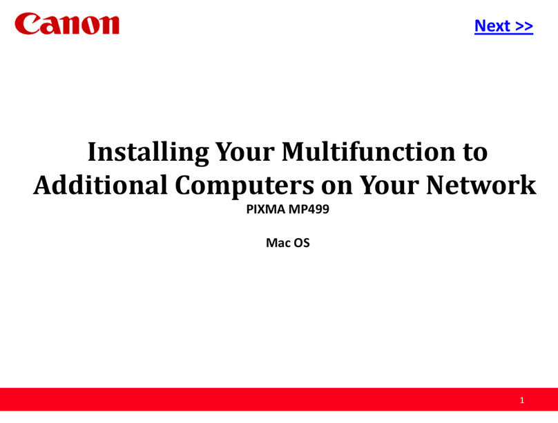 Canon PIXMA MP499 Manuel utilisateur