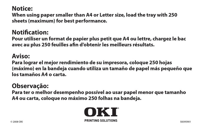 Oki C830dn Manuel d'exploitation et d'entretien