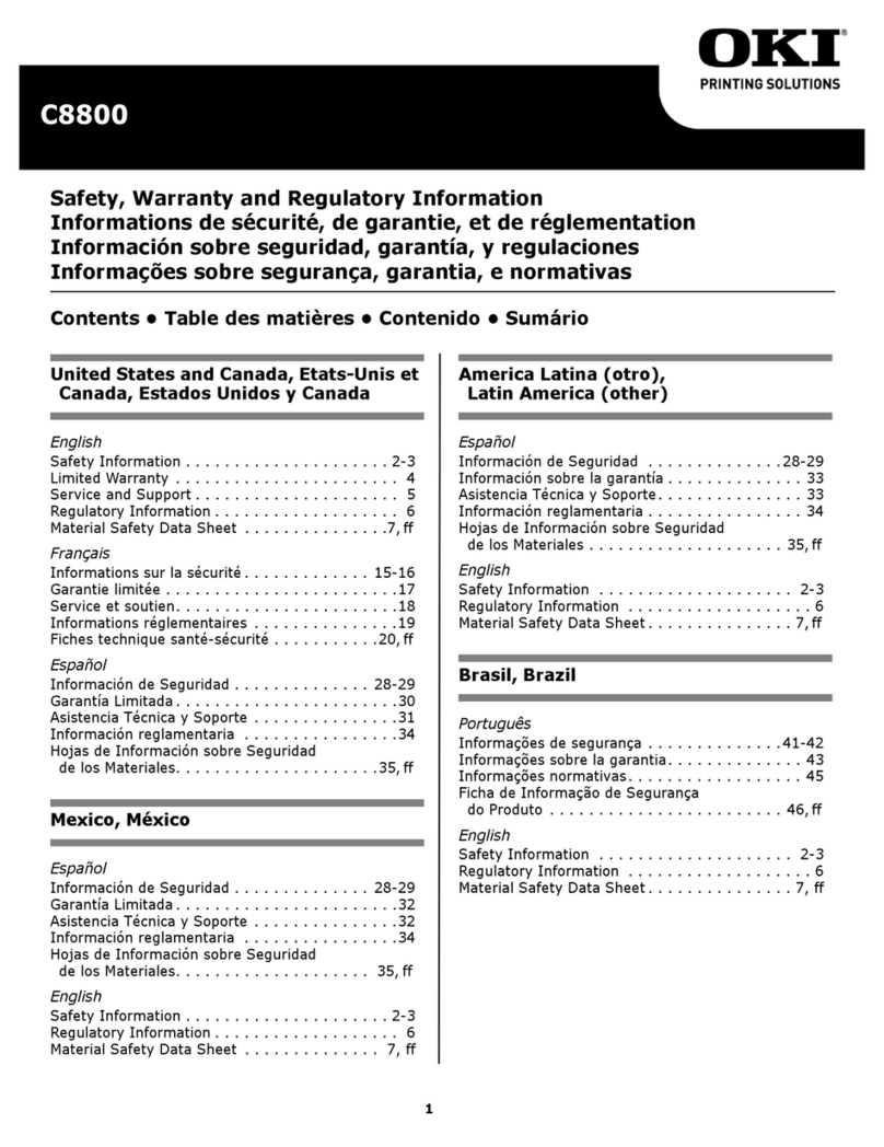 Oki C8800dn Manuel du propriétaire