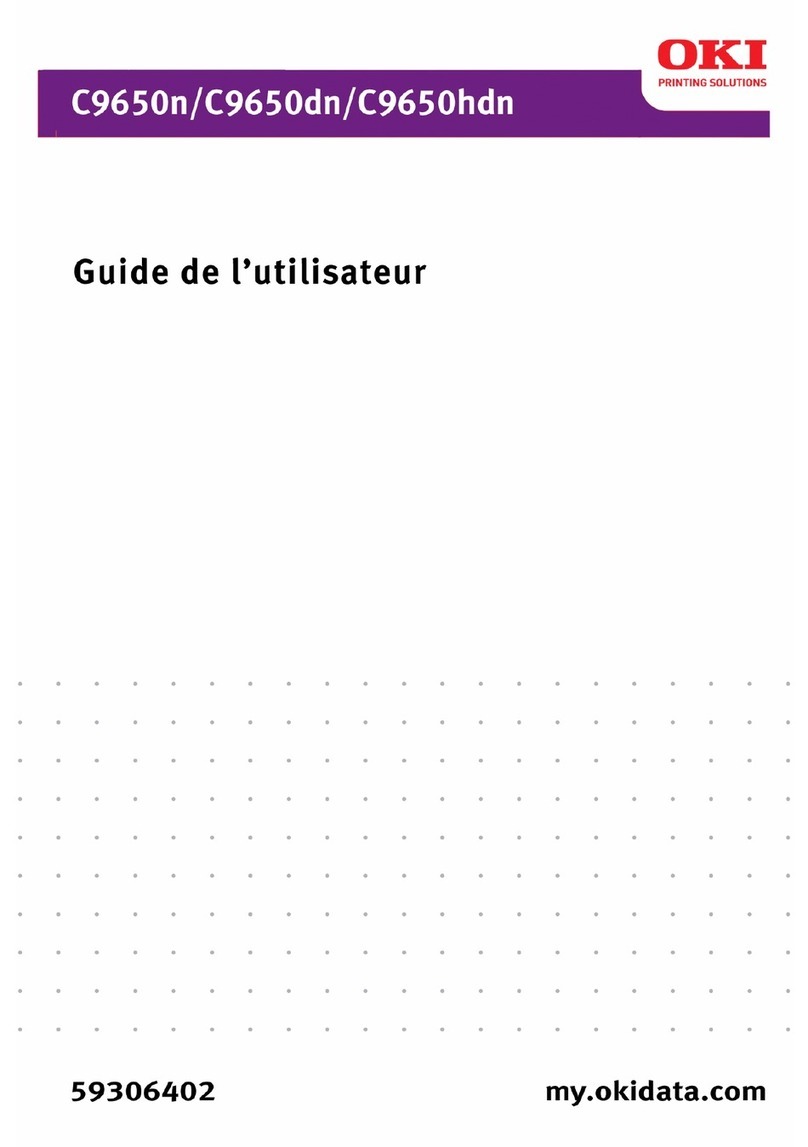 Oki C 9650dn Manuel utilisateur