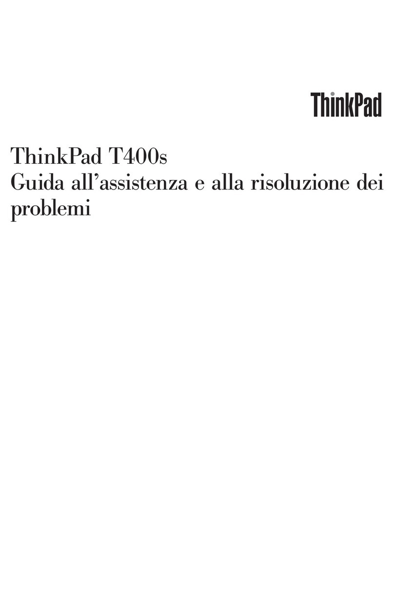 Lenovo ThinkPad T400s Manuel utilisateur