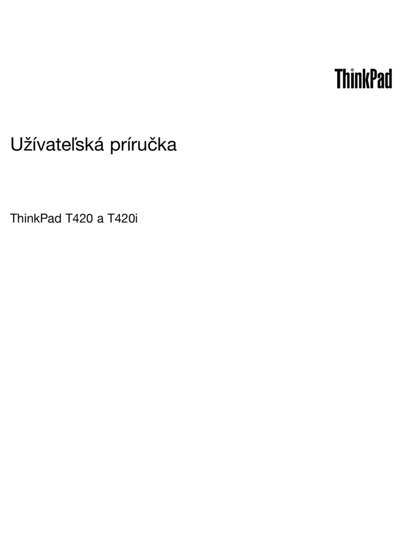 Lenovo ThinkPad T420 Manuel