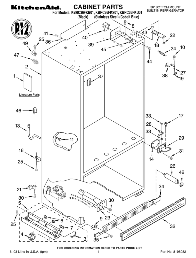 KitchenAid KBRC36FKB01 Manuel utilisateur
